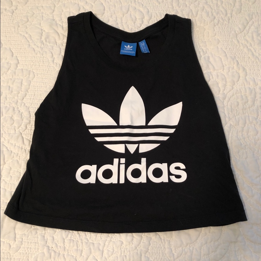 Adidas crop top size small